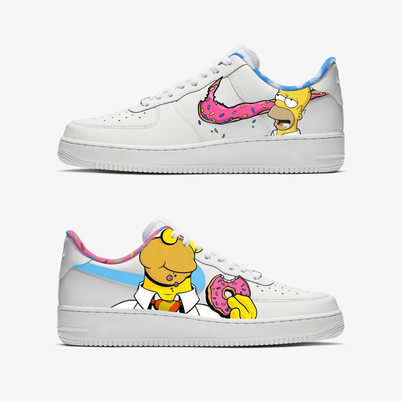 Homer Simpson AF1's - Ravo Customs